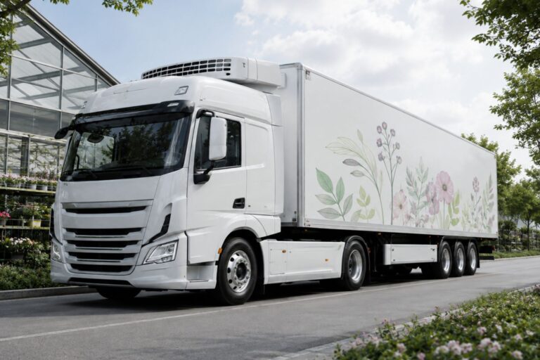 Camion per il trasporto isotermico di piante e fiori - CGT Trucks